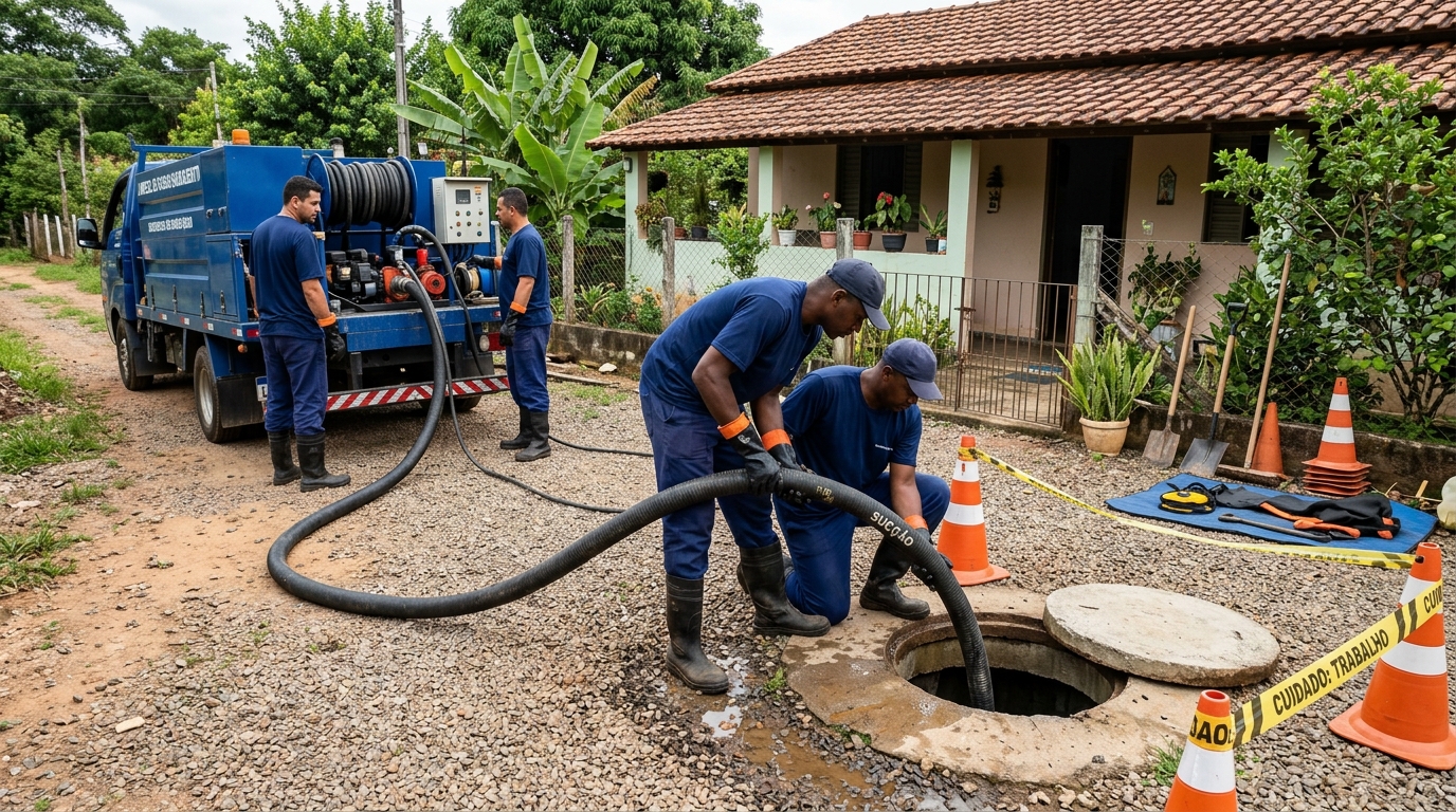 Esvaziamento de Fossa Séptica em Ouro Preto, Maceió‑AL