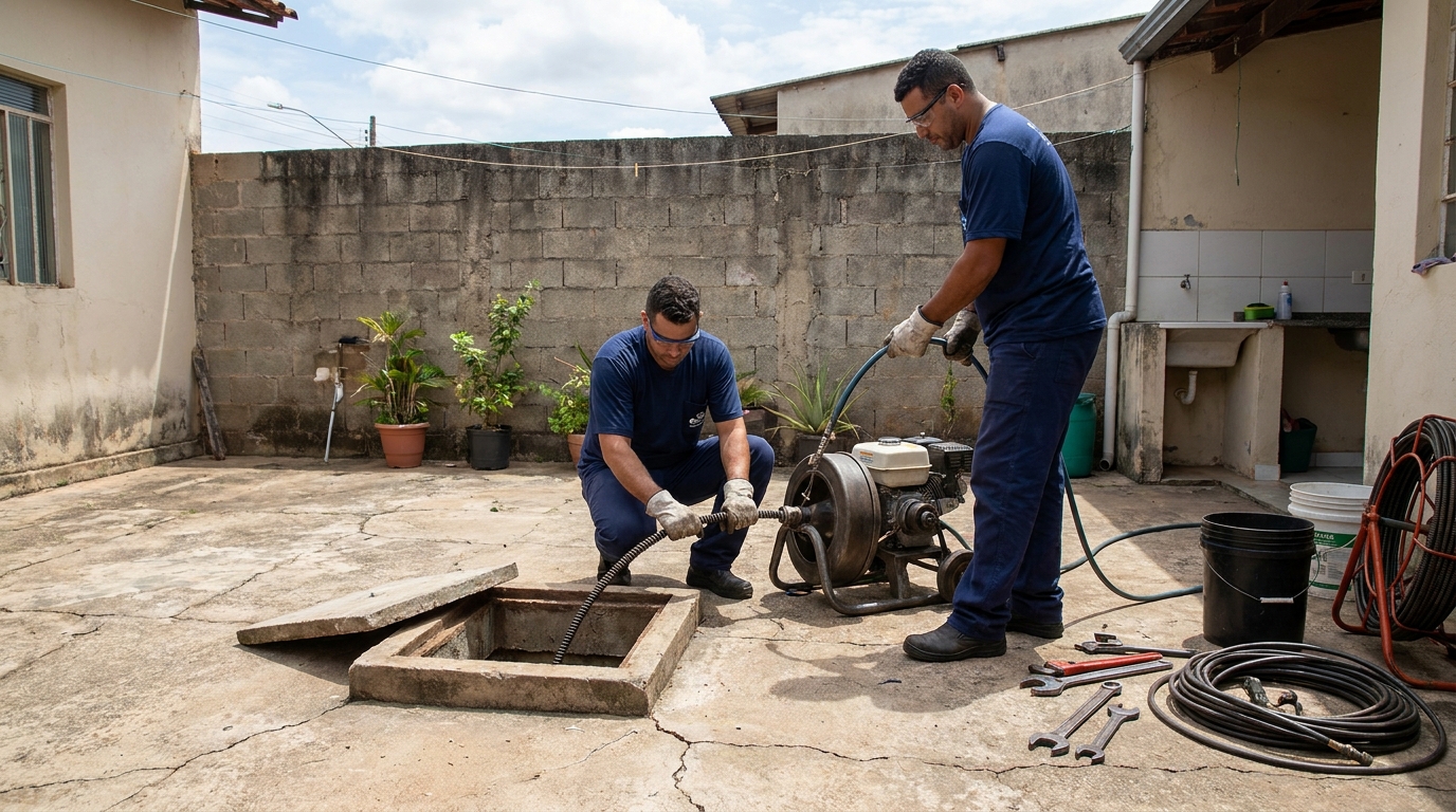 Sucção de Resíduos no Reginaldo, Maceió‑AL